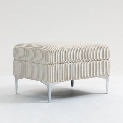 Modular Sectional Sofa Square Storage Ottoman