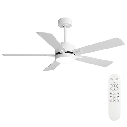Reversible DC Motor Ceiling Fan With Dimmable LED Light For Living Room