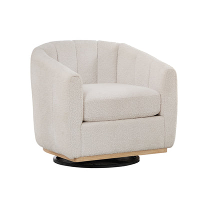 360° Swivel Upholstered Barrel Chair
