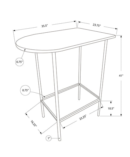 Home Bar Table With Bar Height Small Rectangular For Kitchen
