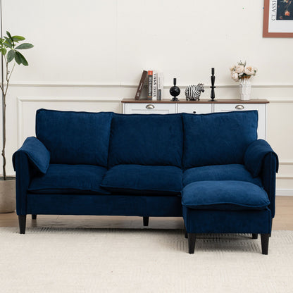 Convertible Combination Sofa With Footstools With Storage
