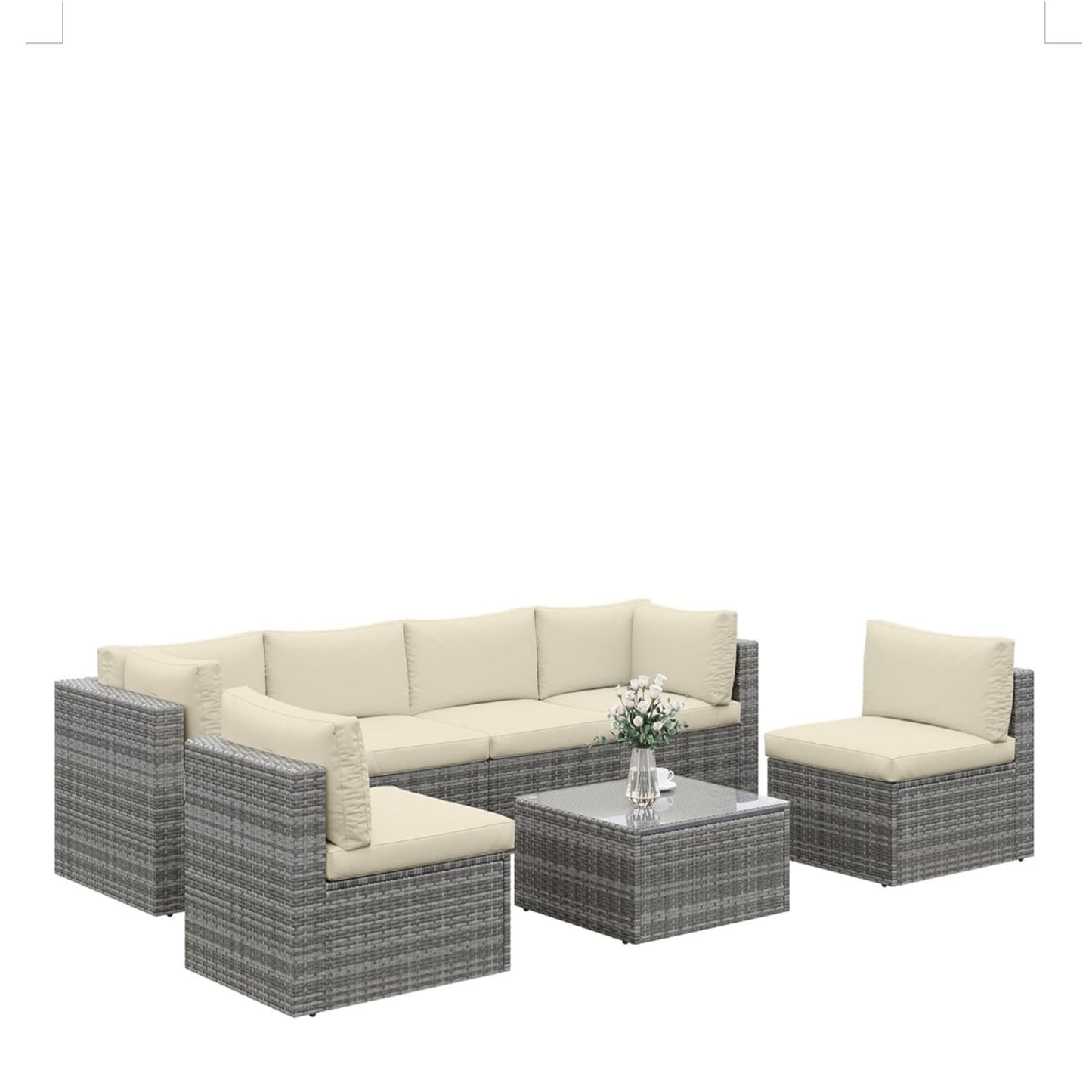 Modern Patio Set With Coffee Table