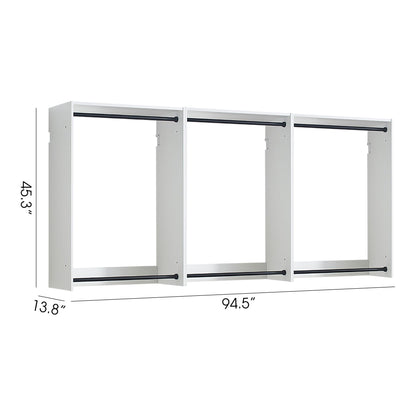 Devi - Wall Mounted Wood Closet System, Modular Units