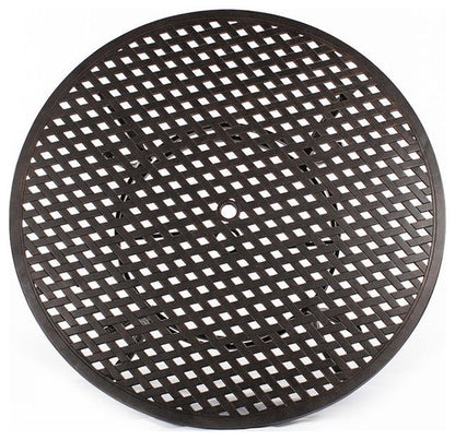 Round 51.9" Long Aluminum Dining Set