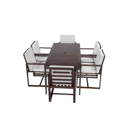 Patio Dining Set Outdoor Dining Table And Chair Set With And Removable Cushions For Patio