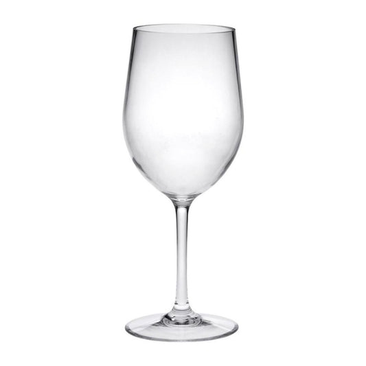 Leadingware Tritan Plastic Wine Glasses (Set of 4), Unbreakable, Bpa Free, 12Oz - Clear