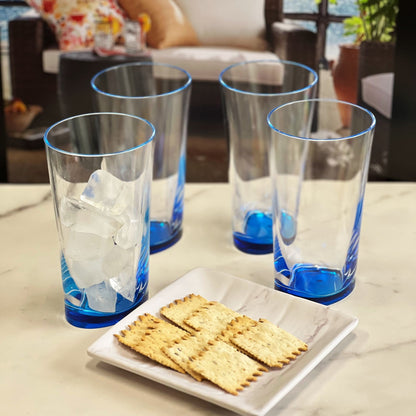 Leading Ware Oval Halo Acrylic Glasses Drinking Set