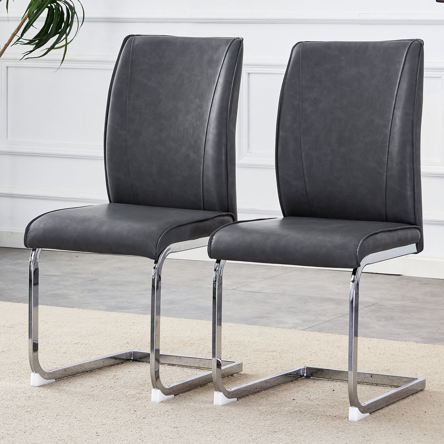 Luxury Simple Arch Chair, High Resilience With Metal Legs
