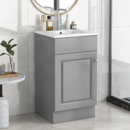 Bathroom Vanity With Sink, Cabinet With Adjustable Shelf