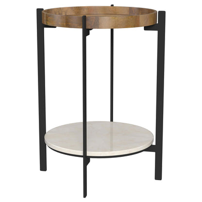 Cowper - Round End Table - Natural