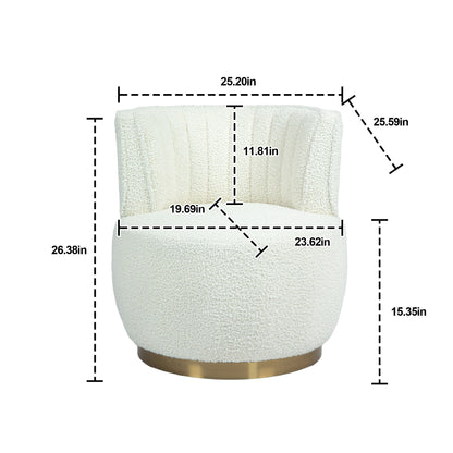 360 Degree Swivel Cuddle Barrel Accent Sofa Chair