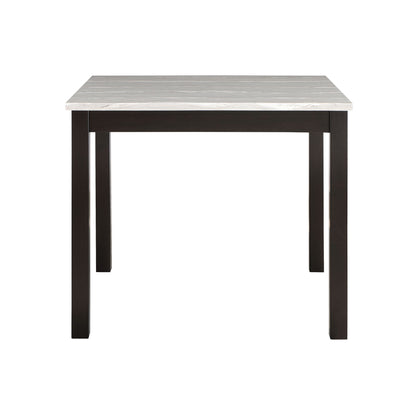 Leon - Bar Table And 4 Bar Stools - Espresso / White