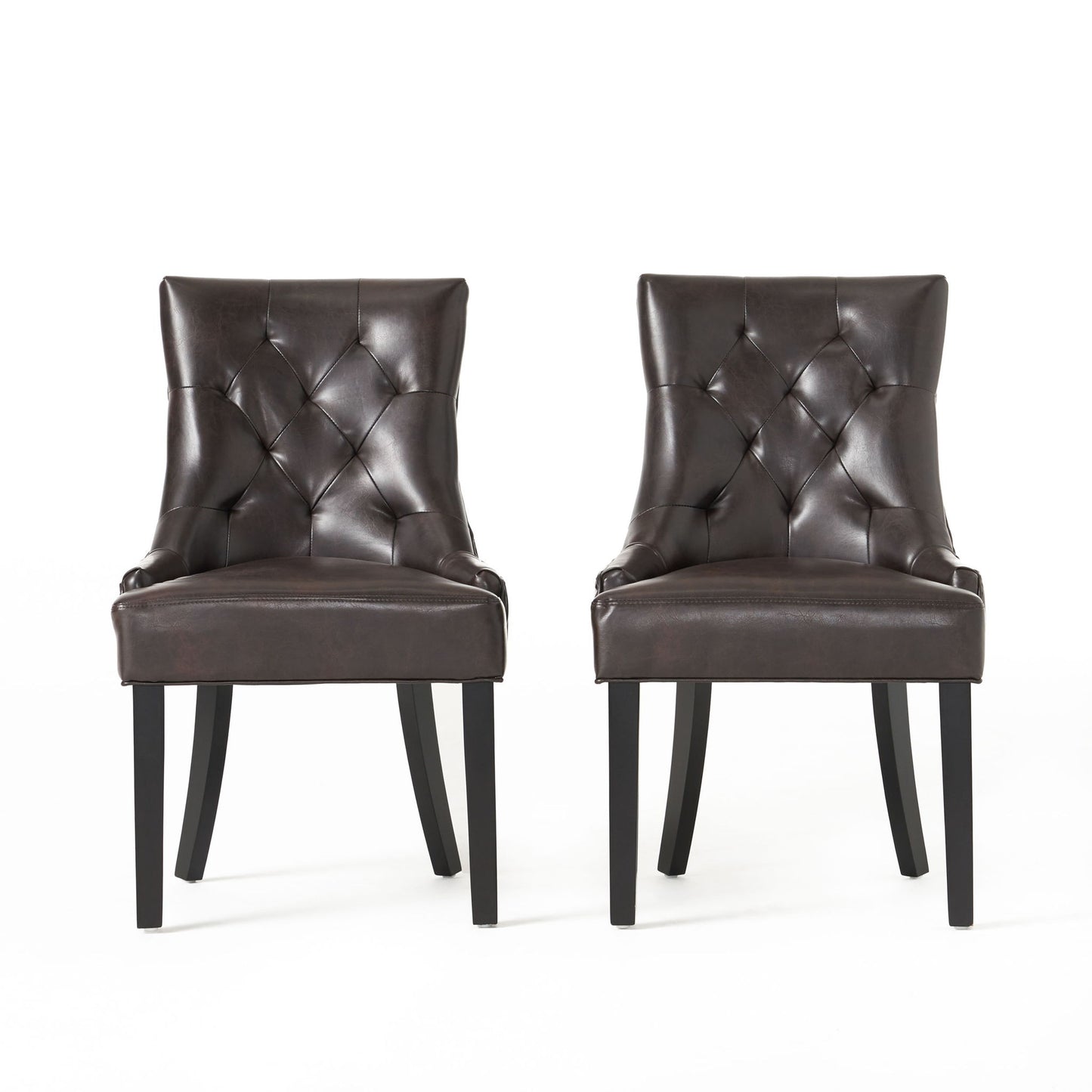 Contemporary Cheney Dining Chair Set With Tufted Design