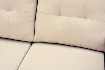 Convertible L Shaped Sectional Sleeper Sofa Bed, Saving Pull Out Couch