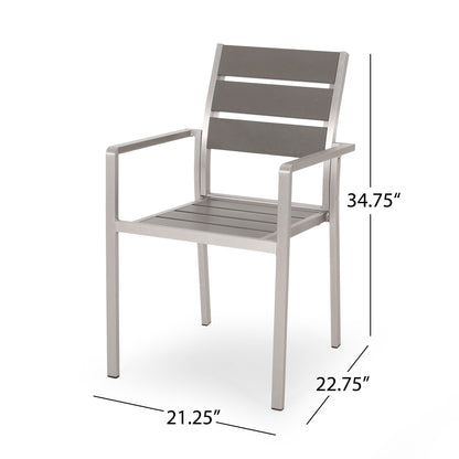 Dreamlan - Outdoor Aluminum Dining Chair (Set of 2)