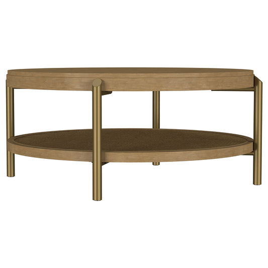 Benson - Round Table With Storage Shelf