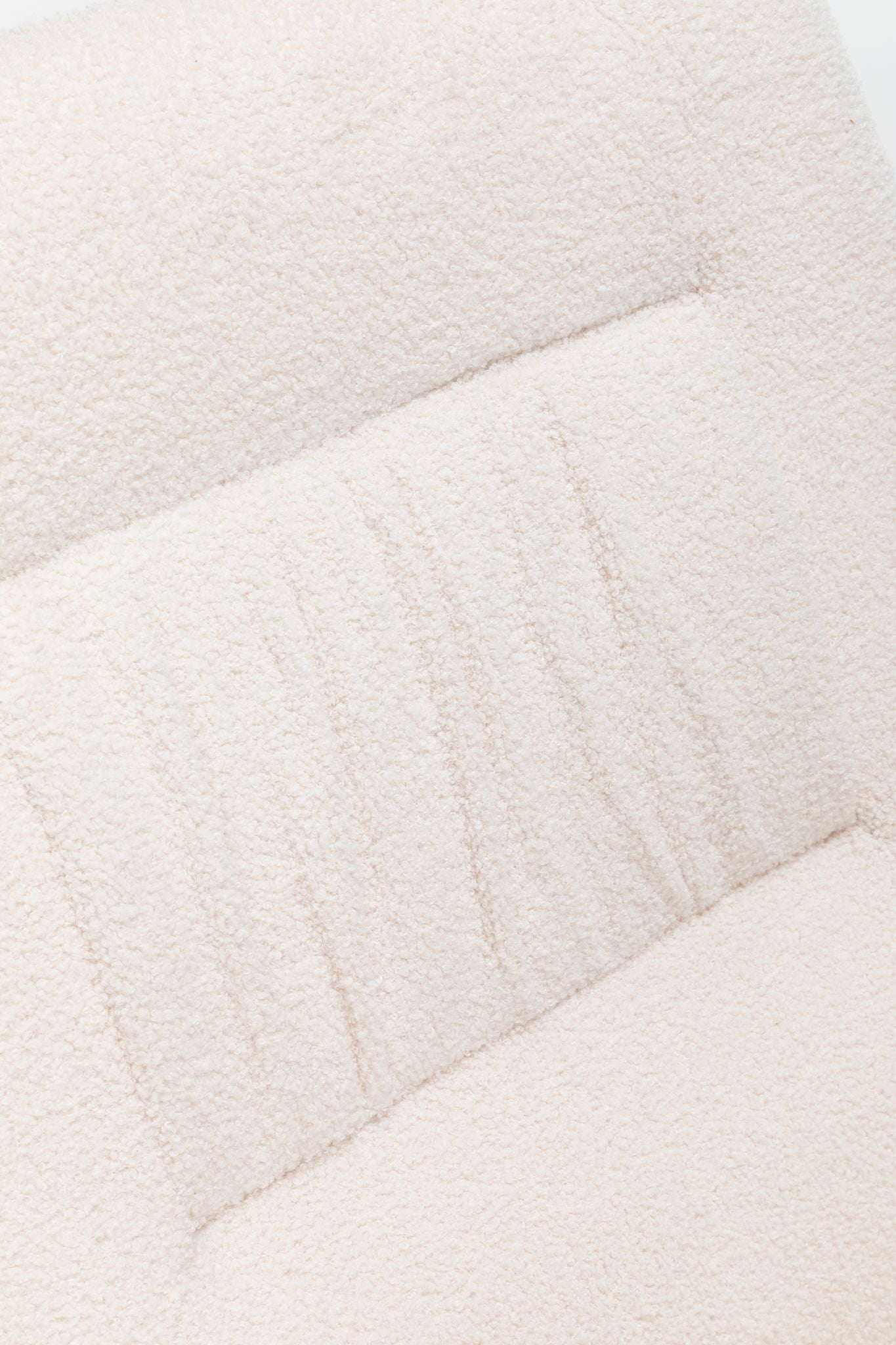 Rocking Chair Nursery, Teddy Upholstered Glider Rocker With High Backrest, Reading Chair Modern Rocking Accent Chairs Glider Recliner For Living Room - Cream