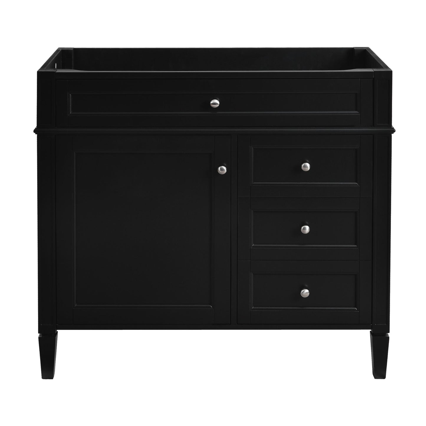 Bathroom Vanity With 2 Drawers And Tip-Out Drawer, Storage Cabinet