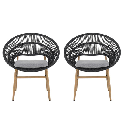 Cyril - Outdoor Papasan Style Dining Chair (Set of 2)