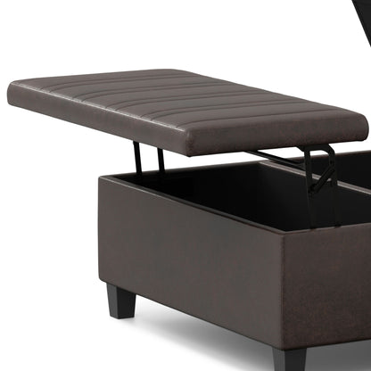 Ellis - Upholstered Coffee Table Storage Ottoman