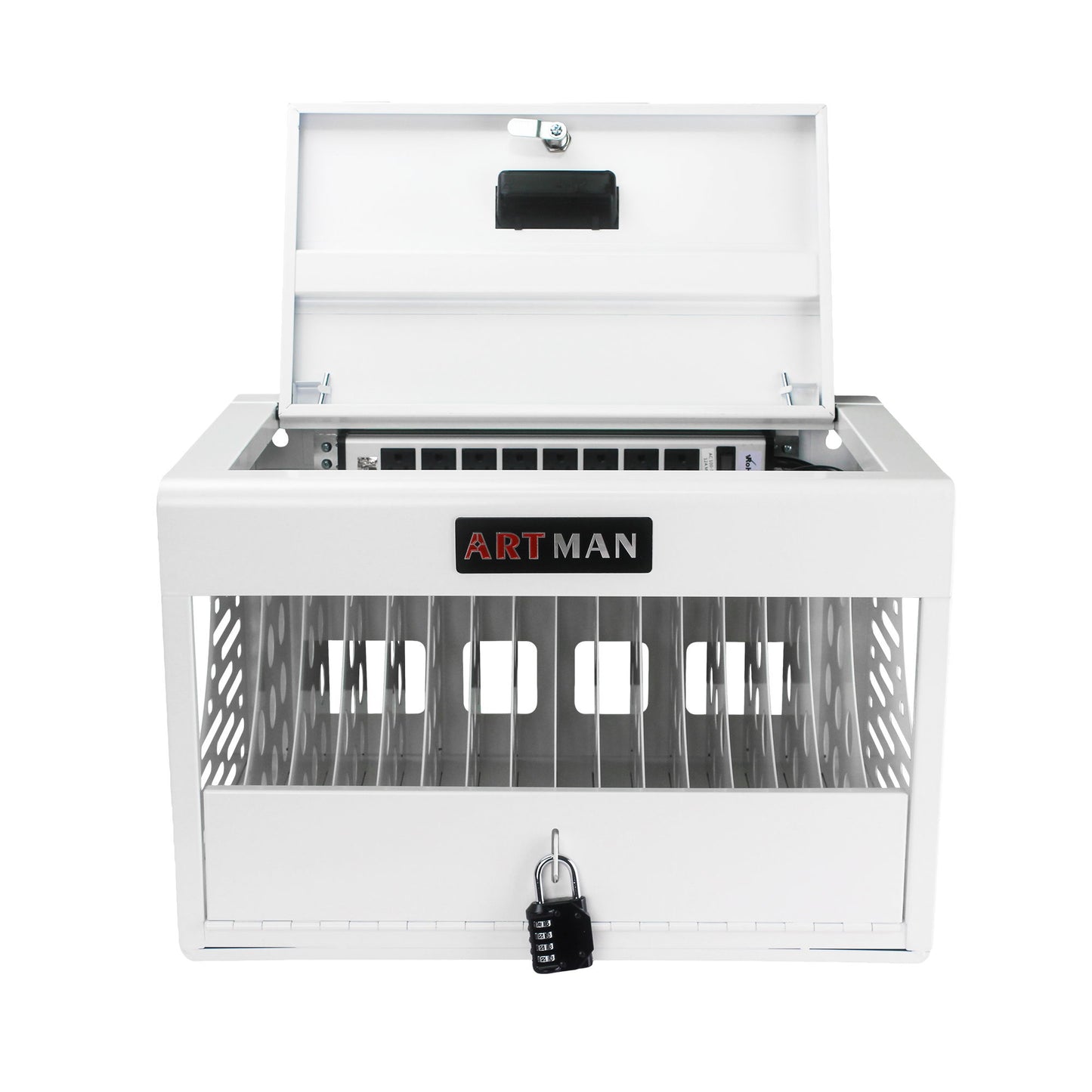 16 Bay Charging Cabinet For Laptop book, Locking Charging Station