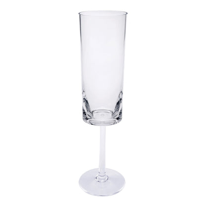 Oval Halo - Acrylic Champagne Flutes (Set of 4)