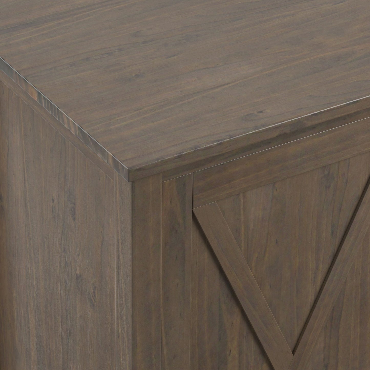 Ela - Sideboard With Wine Storage - Smoky Brown
