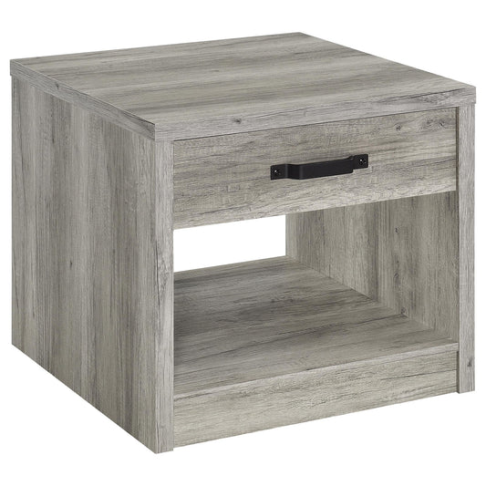 Nuberg - 1 Drawer Table - Gray