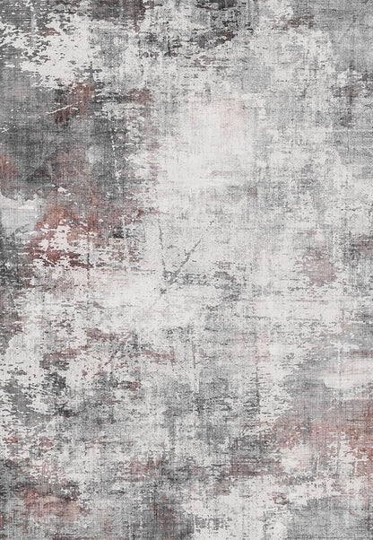 Toucan - 5' X 7' Washable Non - Slip Area Rug - Ivory / Dark Gray