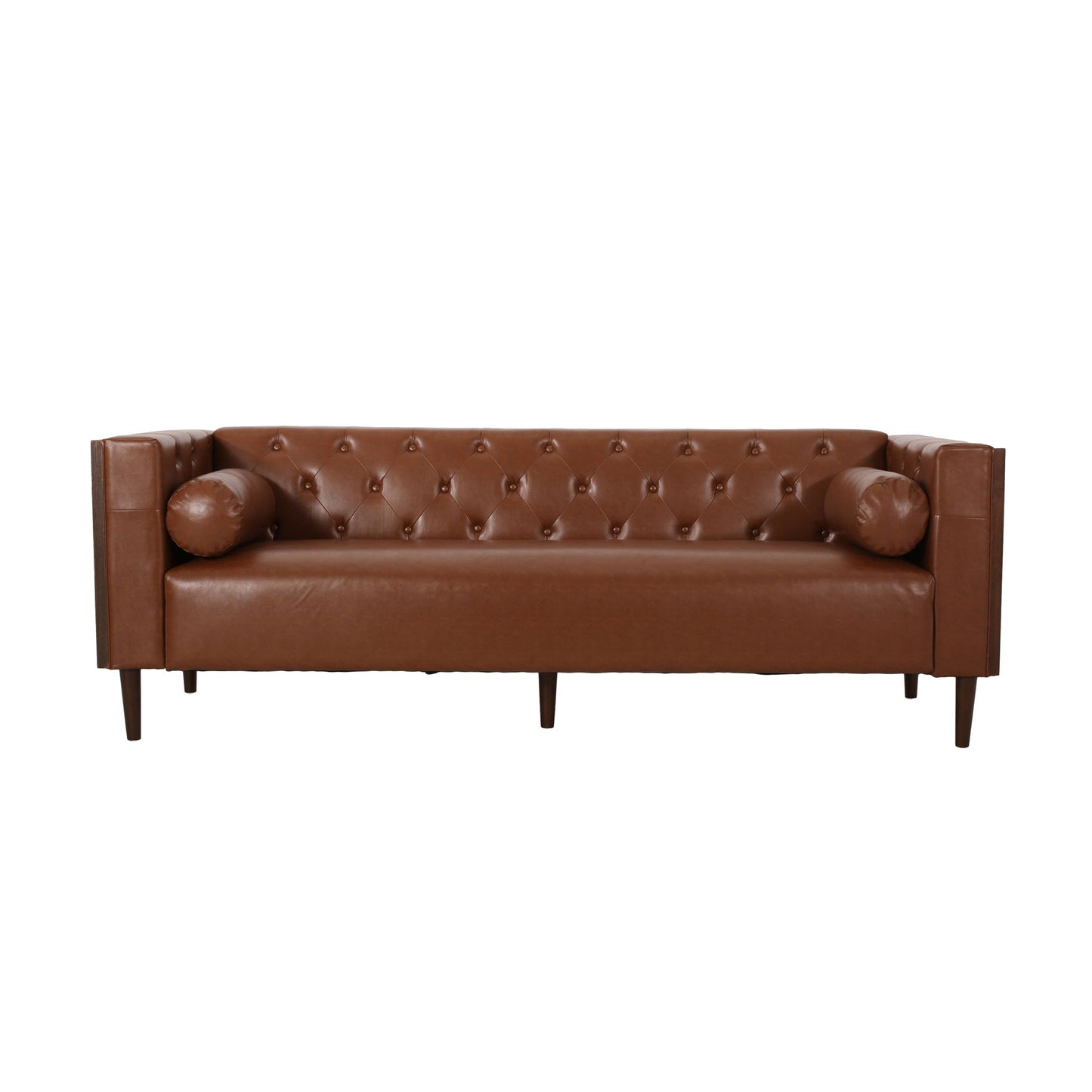Contemporary 3 Seater Sofa With Tufted Design