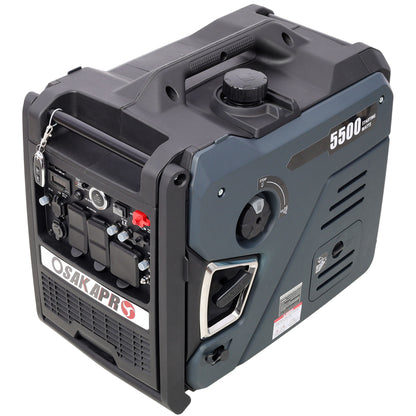 Super Quiet Inverter Generator 5.5Kw Portable Dual Fuel Electric & Remote Start Aluminium