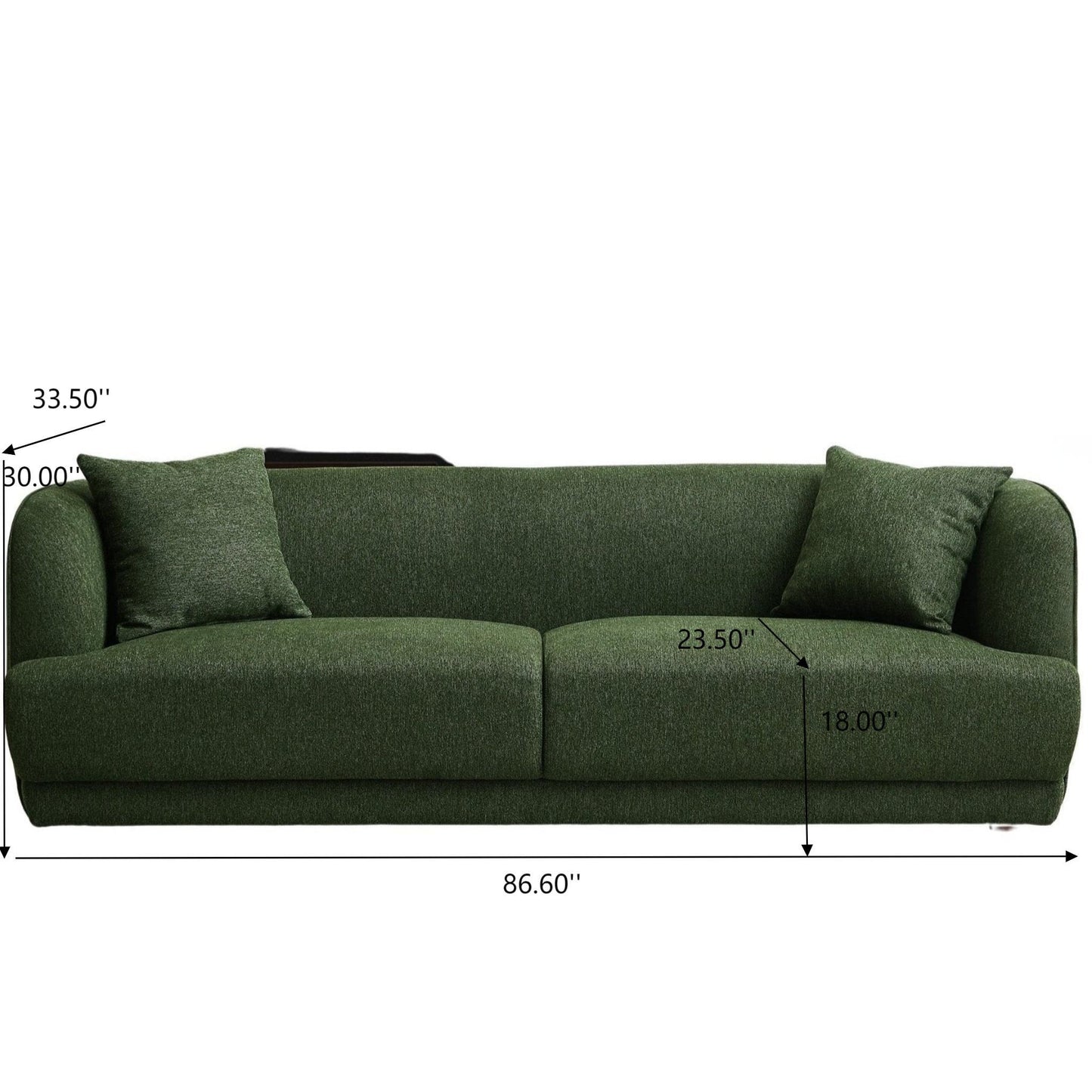 Larisa - Mid-Century Modern Linen Sofa