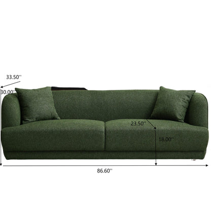 Larisa - Mid-Century Modern Linen Sofa
