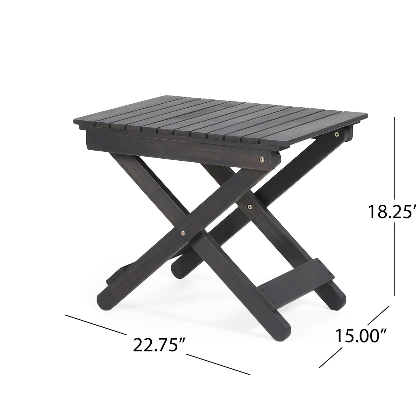 Outdoor Folding Wooden Side Table