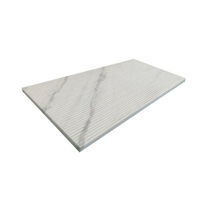 Snow Mountain Ol Textured Marble Tiles For Wall Decoration - White / Natural