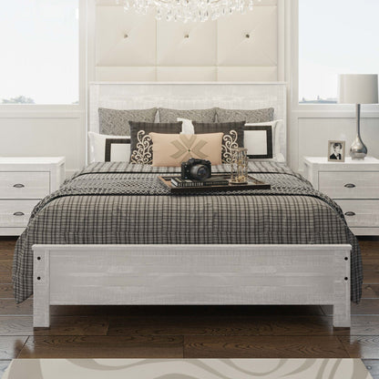 Albany - Bed Frame With Headboard, Heavy Duty Modern Rustic Design