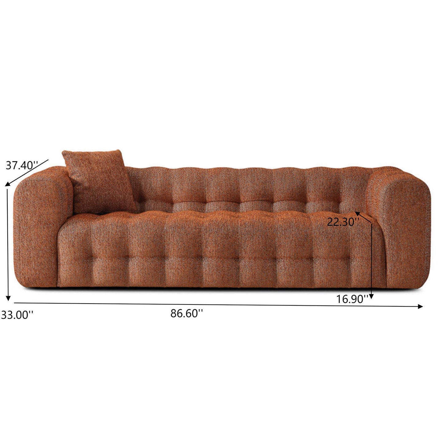 Eden - Modern Tufted Chesterfield Sofa