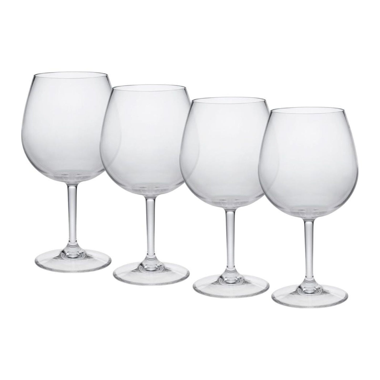 Leadingware Plastic Wine Glasses (Set of 4), Unbreakable Bpa Free Tritan 23Oz - Clear