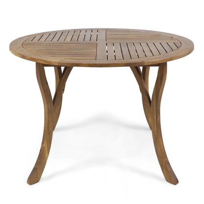 Hermosa - Outdoor Acacia Wood Table Circular Design