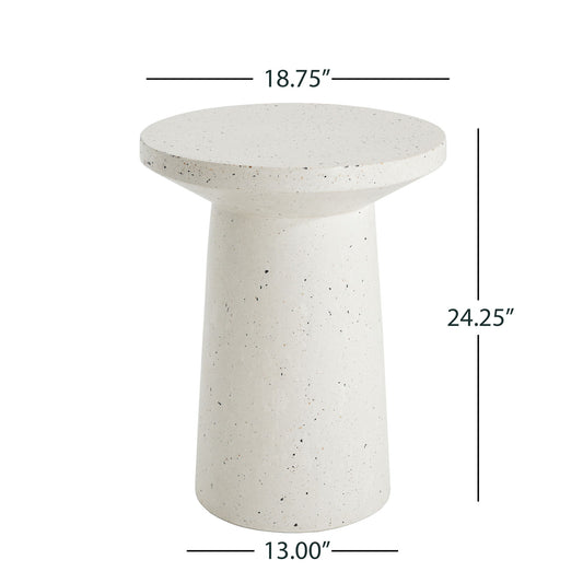 Terrazzo - Outdoor Side Table - White