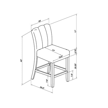 Magaly - Bar Stools (Set of 2) - Dark Gray