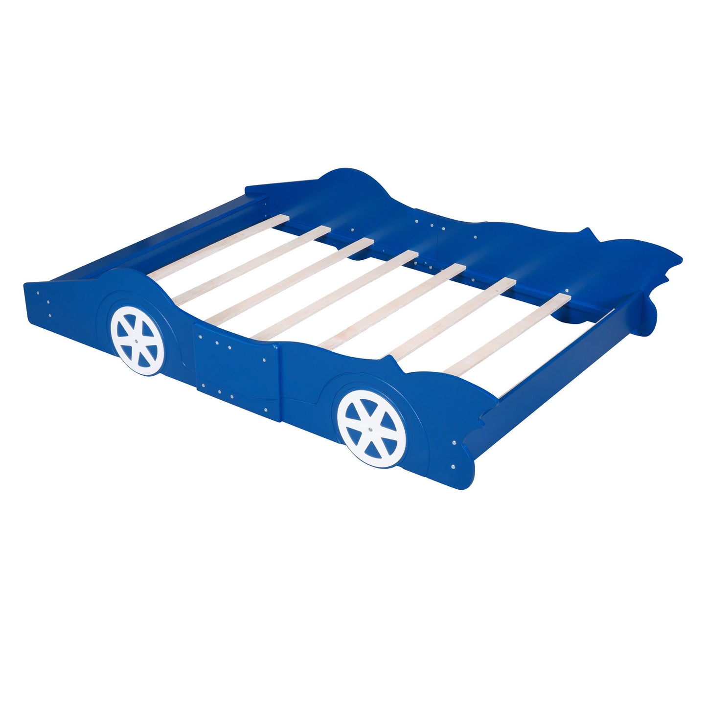 Race Car Shaped Platform Bed & Wheels