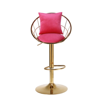 Unique Design Bar Chair, 360 Degree Rotation, Adjustable Height, Suitable For Dining Room And Bar