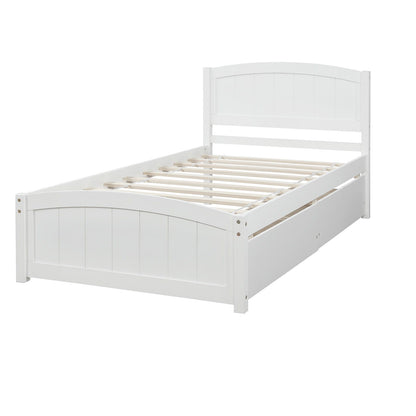 Platform Bed & Headboard, Footboard And Wood Slat Support