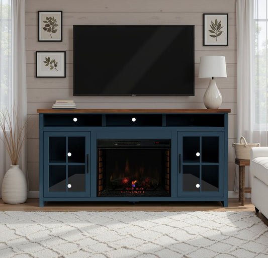 Nantucket - 74" Fireplace TV Stand Console