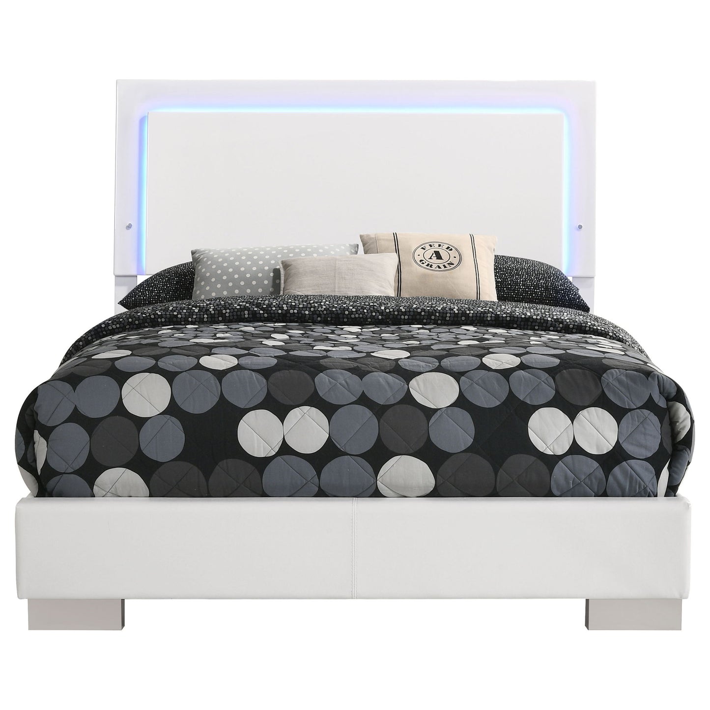 Felicity - LED Panel Bed With Built In Lighting