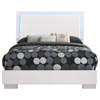 Felicity - LED Panel Bed With Built In Lighting