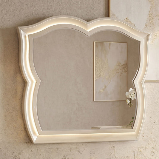 Flora - Framed Mirror With LED Lighting (Dresser Not Included) - Champagne