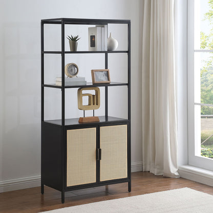 Kenneth - 3 Shelf Radio Weave Accent Cabinet