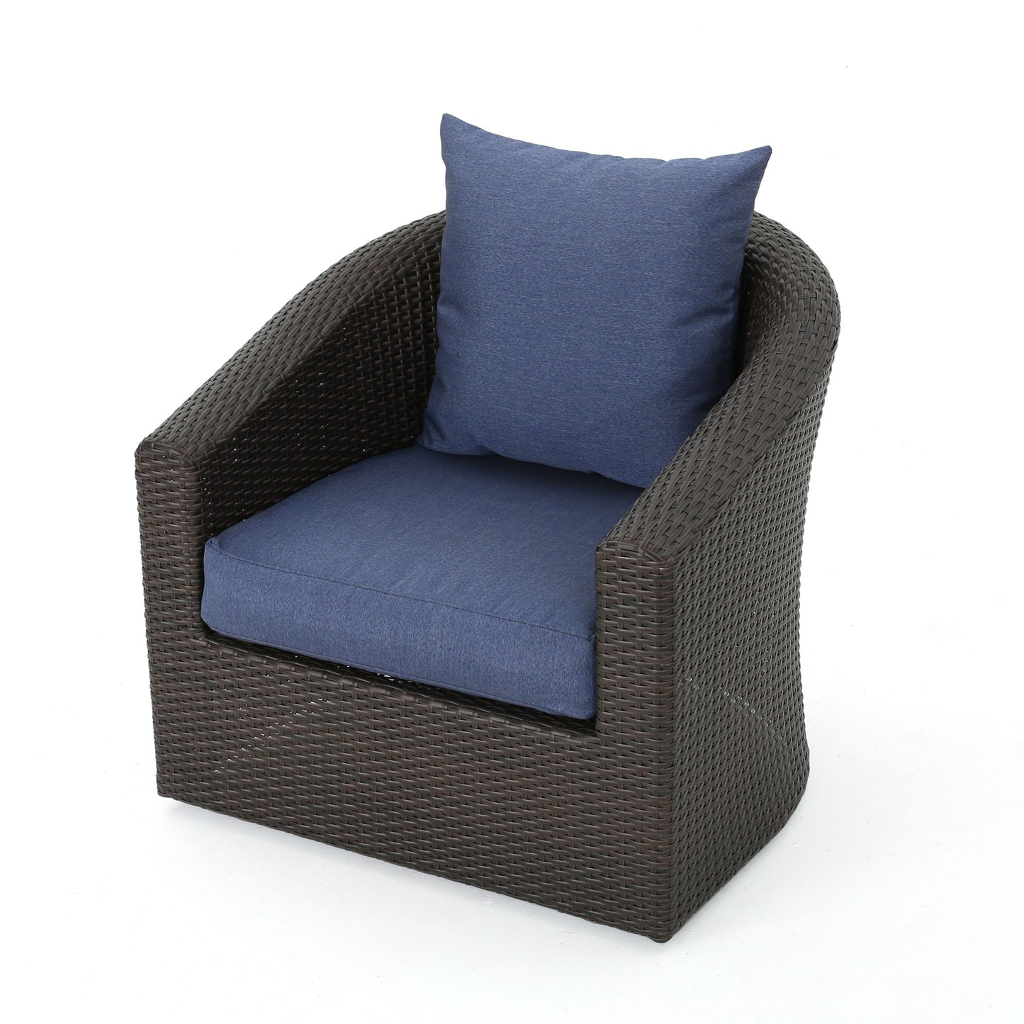 Nimbus - Outdoor Swivel Club Chair With Rattan Wicker Cover